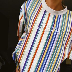 Guess Logo Stripped Tee